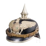 Helm f&uuml;r Mannschaften der Garde-Pioniere oder -Infanterie, um 1910