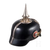 Helm f&uuml;r Offiziere der Pioniere, mit Tarnbezug, um 1910