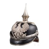 Helm f&uuml;r Offiziere mit Etikett &bdquo;Reichsamt des Innern", um 1900