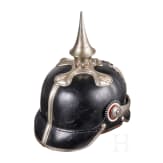 Helm f&uuml;r Offiziere mit Etikett &bdquo;Reichsamt des Innern", um 1900