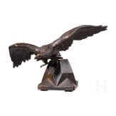 Tischadler aus Bronze, um 1900