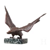 Tischadler aus Bronze, um 1900