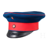 Schirmm&uuml;tze f&uuml;r Offiziere der k&ouml;niglich-s&auml;chsischen Infanterie, um 1900