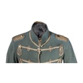 Feldgraue Attila, Sch&auml;rpe, M&uuml;tzenzubeh&ouml;r etc. eines Leutnants im K&ouml;niglich-S&auml;chsischen 2. Husaren-Regiment Nr. 19