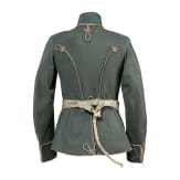 Feldgraue Attila, Sch&auml;rpe, M&uuml;tzenzubeh&ouml;r etc. eines Leutnants im K&ouml;niglich-S&auml;chsischen 2. Husaren-Regiment Nr. 19