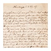 Historisch bedeutender Brief &uuml;ber eine Reise mit Eisenbahn 1837 von Leipzig &uuml;ber N&uuml;rnberg nach Basel
