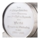 Ulanen-Regiment K&ouml;nig Karl (1. W&uuml;rttembergisches) Nr. 19 - schweres Silbergeschenk der Herzogin von W&uuml;rttemberg, datiert 1898