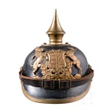 Helm M 1896 f&uuml;r Mannschaften der Infanterie mit &Uuml;berzug
