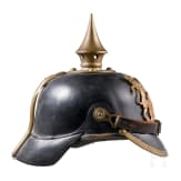 Helm M 1896 f&uuml;r Mannschaften der Infanterie mit &Uuml;berzug