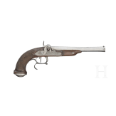 A converted percussion pistol, Duchamp in Lyon, circa 1820
