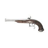 A converted percussion pistol, Duchamp in Lyon, circa 1820