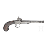 An English Queen Anne percussion pistol by Henshaw in London, ca. 1820