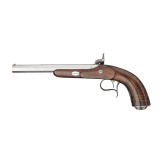 A percussion pistol in the style of around 1840, circa 2000