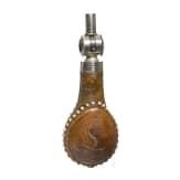 A French powder flask, mid-19th century