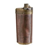 An English powder flask, 19th century