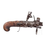 A British flintlock lighter with candlestick, 2nd half of the 18th century