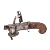 A British flintlock lighter with candlestick, 2nd half of the 18th century