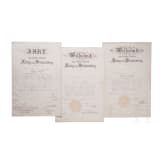 Three officer commissions, W&uuml;rttemberg
