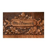 Otto F&uuml;rst von Bismarck (1815 - 1898) - Gl&uuml;ckwunschurkunde des Verbandes der "Ottonen" zu seinem 80. Geburtstag 1895