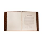 Otto F&uuml;rst von Bismarck (1815 - 1898) - Gl&uuml;ckwunschurkunde des Verbandes der "Ottonen" zu seinem 80. Geburtstag 1895