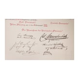 Otto F&uuml;rst von Bismarck (1815 - 1898) - Gl&uuml;ckwunschurkunde des Verbandes der "Ottonen" zu seinem 80. Geburtstag 1895