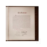 Otto F&uuml;rst von Bismarck (1815 - 1898) - Gl&uuml;ckwunschurkunde des Verbandes der "Ottonen" zu seinem 80. Geburtstag 1895