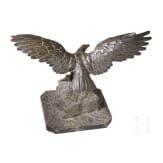 A large eagle on stone pedestal