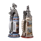 Two reservist mugs, Bavaria/Baden, 1903 and 1912