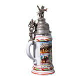 A reservist mug of Reservist Bretz, Guard Dragoon Regiment (1st Grand Ducal Hessian) No. 23, Leib Eskadron, Darmstadt, 1908 - 1911