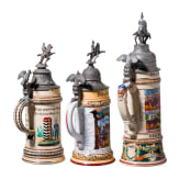 Three reservist mugs of the Prussian dragoons, 1900 - 1914