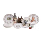 A small collection of patriotic tableware