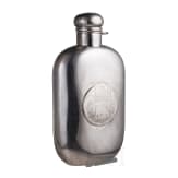 Manfred Freiherr von Richthofen &ndash; a silver pocket flask with concealed telescopic schnapps tumbler, circa 1910/15