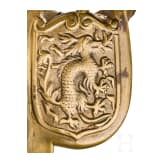 A sword M 1889 with Chinese dragon motif, circa 1900