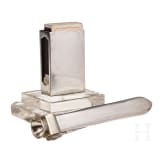 Captain Walter Forstmann - A silver matchbox holder and cigar cutter
