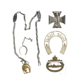 Lieutenant Commander Franz Gr&uuml;nert, commander of U-30 and U-60 &ndash; His personal Submarine Warfare Badge and EK 1