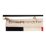 A warrior association flag and a silk embroidery, first half of the 20th century