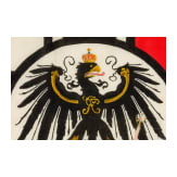 A warrior association flag and a silk embroidery, first half of the 20th century