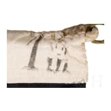 A warrior association flag and a silk embroidery, first half of the 20th century