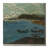 Hans Bohrdt (1857 - 1945) - K&uuml;ste bei Kullen mit Segelschiff, um 1900/10
