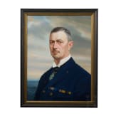 Portraitgem&auml;lde des Fregattenkapit&auml;ns und F&uuml;hrers der Marine-Luftschiffe Peter Strasser