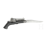 Stiftfeuerrevolver mit integriertem Klappmesser, um 1870