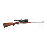 A single-shot rifle Sabatti with Schmidt & Bender scope