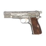 An FN Mod. High-Power Deluxe, stainless, engraved, in box