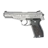 A Korriphila HSP 701 "Odin's Eye" - the world's first all-damascus-steel pistol ever!