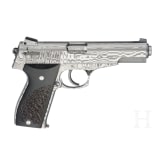 A Korriphila HSP 701 "Odin's Eye" - the world's first all-damascus-steel pistol ever!