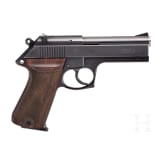 A Korth pistol, SN P096, in box