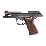 A Korth pistol, SN P096, in box