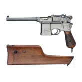 Mauser Mod. C 96 "Conehammer", mit Anschlagkasten, aus dem Besitz des legend&auml;ren Arch&auml;ologen Robert Koldewey