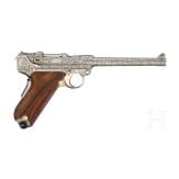 Mauser Mod. 29/70 Parabellum, Luxusausf&uuml;hrung, graviert, in Holzkassette