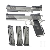 Peters Stahl Sportpistole, 6", .45Auto, mit Wechselsystem 9mmLuger